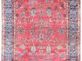 11 X 18 area Rug Antique Persian Kerman C1920 11 X 18 Blue Rose area Rug