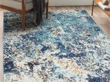 12 by 14 Foot area Rugs Persian Rugs 6490 Blue 2 X 3 Abstract Modern area Rug