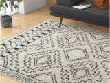 12 X 18 area Rugs for Sale Adry Moroccan Shag Power Loom Performance Cream/charcoal Rug