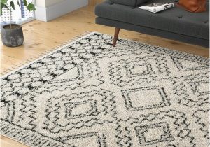 12 X 18 area Rugs for Sale Adry Moroccan Shag Power Loom Performance Cream/charcoal Rug