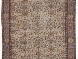 12 X 20 area Rugs Purple Brown Turkish Vintage area Rug 5 3" X 9 5" 63 In X 113 In