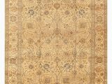 13 by 13 area Rugs E Of A Kind Tabriz Hand Knotted Brown 9 6" X 13 5" Wool area Rug