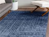 13 X 14 area Rugs Unique Loom Del Mar Collection area Rug-transitional Inspired with Modern Contemporary Design, Rectangular 10′ 0″ X 14′ 0″, Blue/navy Blue