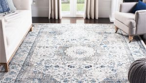 14 X 10 area Rug Safavieh Evoke Collection 10′ X 14′ Ivory/grey Evk220d Shabby Chic oriental Medallion Non-shedding Living Room Bedroom Dining Home Office area Rug