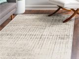 16 X 16 area Rug Unique Loom Del Mar Collection area Rug-transitional Inspired with Modern Contemporary Design, Rectangular 10′ 6″ X 16′ 5″, Gray/black