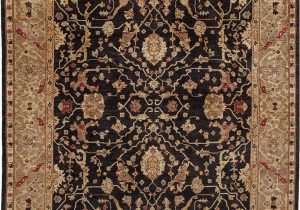 16 X 20 area Rugs Due Process Stable Trading Peshawar Farahan Black & Gold