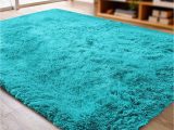 2.5 X 5 area Rug Actcut Super soft Indoor Modern Shag area Rugs Fluffy Beding Room Shaggy Carpets Dining Living Room Nursery Rug 2.5′ X 5.3′, Blue