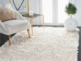 2.5 X 5 area Rug Safavieh Paris Shag Handmade Silken Glam 2.5-inch Thick area Rug Ivory 5 X 8 Ft