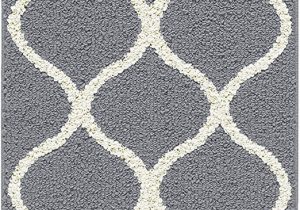 2 X 5 Bath Rug Maples Rugs Rebecca Contemporary Runner Rug Non Slip Hallway Entry Carpet [made In Usa] 1 9" X 5 Grey White