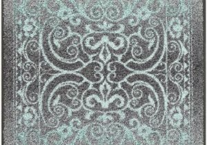 2 X 6 area Rugs Runner Rug Maples Rugs [made In Usa][pelham] 2 X 6 Non Slip Hallway Entry area Rug for Living Room Bedroom and Kitchen Grey Blue