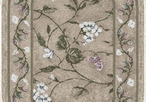 20 X 34 area Rug Brumlow Mills butterfly Floral area Rug for Kitchen Living Room or Home Accent Carpet 20"x34" Opal