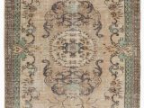 20 X 34 area Rug Turkish Vintage area Rug 6 2" X 10 7" 74 In X 127 In