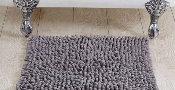 24 Square Bath Rug Better Trends Loopy Chenille Square Bath Rug 24" Grey
