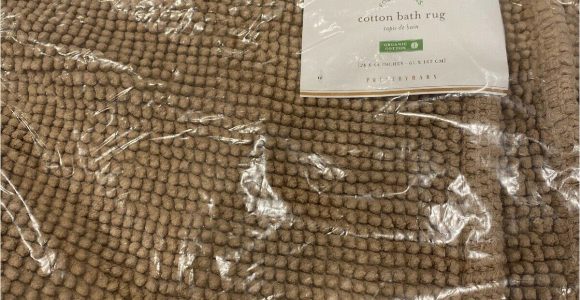 24 X 64 Bath Rug Pottery Barn Textured organic Cotton Bath Mat Rug Tan 24 X 64 Brand New