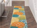 3 X 10 area Rug Nourison Aloha Indoor/outdoor Tropical Floral Turquoise Multicolor 2’3″ X 10′ area Rug, (10′ Runner)