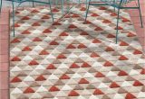 3 X 5 Outdoor area Rug Well Woven Miami Red Indoor Outdoor Triangles area Rug 5×7 5 3" X 7 3" High Traffic Stain Resistant Modern Geometric Carpet