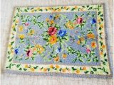 30 X 40 area Rug Latch Hook Floral area Accent Rug Unfinished 30 X 40 Ebay