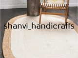 36 X 48 area Rug Details About Braided Natural Hand Woven Jute Rug Oval Home