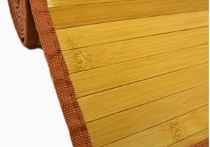 36 X 72 area Rugs 36" X 72" Natural Brown Slats 3 X 6 Bamboo area Rug Floor Carpet Mat with Backing