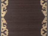 36 X 72 area Rugs Natural Bamboo area Rug W Lace Printing Design 24" W X 36" L
