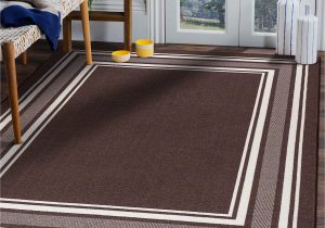 3×5 area Rugs On Sale Beverly Rug Modern Bordered 3×5 area Rug for Living Room, Dining Room Rug, Bedroom Carpet, Indoor Non Skid Rubber Backed area Rugs, Brown