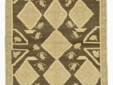 4 by 5 area Rugs Beige Brown All Wool Hand Knotted Vintage area Rug 4 1" X 7 5" 49 In X 89 In