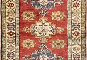 4 by 5 area Rugs E Of A Kind Alayna Hand Knotted 3 5" X 4 6" Wool Red Beige area Rug