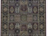 4 by 7 area Rug E Of A Kind Gramercy Hand Knotted 4 7" X 6 7" Wool Cotton Black area Rug