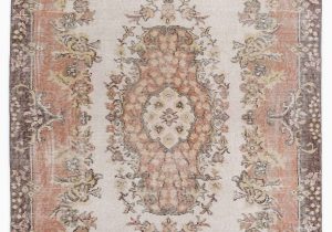 4 by 7 area Rug Turkish Vintage area Rug 4 X 7 3" 48 In X 87 In