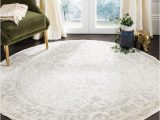 4 Foot Round area Rugs Safavieh Adirondack Ivory/silver 4 Ft. X 4 Ft. Round Distressed …