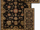 4 Piece area Rug Sets Penfield oriental Noir area Rug Set