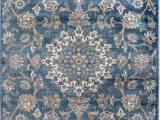 4 X 10 area Rug Madison Collection 405 Vintage Distressed oriental Persian Blue area Rug Clearance soft and Durable Pile Size Option 7 4 X 10 6
