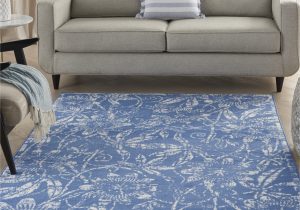 4 X 6 area Rugs Blue Nourison Whimsicle Botanical Bohemian Blue 4′ X 6′ area Rug, (4′ X 6′)