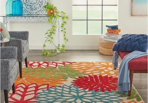4 X 6 Green area Rugs Nourison Aloha Green 4 Ft. X 6 Ft. Floral Modern Indoor/outdoor …