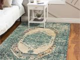 4 X 6 oriental area Rugs Livebox Vintage area Rug 4′ X 6′ oriental Medallion Distressed Collection Living Room Rug Washable Non-slip soft Indoor Rugs for Hallway Entryway …