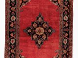 4 X 6 oriental area Rugs Persian Hamadan 4×6 Red Black Wool area Rug – oriental Rug Mart Inc