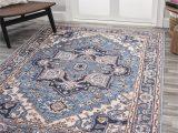 4 X 6 Washable area Rugs Jonathan Y Machine Washable 4 X 6 Blue/beige Indoor Medallion …