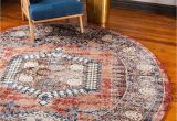 48 Inch Round area Rugs Terracotta 8 X 8 Arcadia Round Rug area Rugs