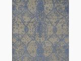 4×6 area Rugs Blue area Rugs Modern Wool and Silk 4 X 6 Indo Nepal Blue Rug