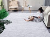 4×6 area Rugs for Sale Dweike Super soft Shaggy Rugs Fluffy Carpets, 4×6 Ft, White area Rug for Living Room Bedroom Girls Kids Room Nursery Home Decor, Non-slip Plush Indoor …