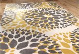 5 by 7 area Rugs at Lowes Modern Floral Circles Design area Rugs 7 6" X 9 5" Yellow