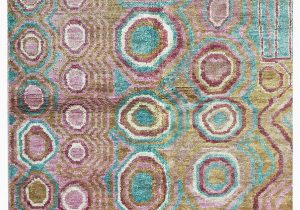 5 by 9 area Rugs E Of A Kind Ecco Hand Knotted 1920s Pink Blue 5 9" X 8 9" Hemp area Rug