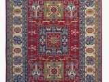 5 by 9 area Rugs Hand Knotted 9 7×6 5 Wool Kazak area Rug 297×199 Cm oriental Carpet