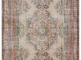 5 by 9 area Rugs Turkish Vintage area Rug 5 9" X 9 5" 69 In X 113 In