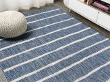 5 X 7 area Rugs Home Depot Highland Dunes London Striped Blue/ivory Indoor / Outdoor area Rug …