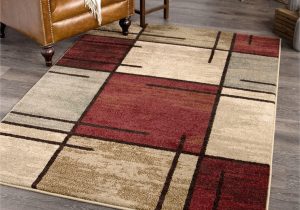 5 X 7 area Rugs Walmart Better Homes & Gardens Spice Grid Indoor area Rug, Red, 5′ X 7′
