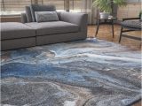 5 X 7 area Rugs Walmart Contemporary 5×7 area Rug (5’3” X 7’3”) Abstract Navy, Gray Living Room Easy to Clean
