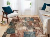 5 X 7 area Rugs Walmart Mainstays Brown Abstract Tiles area Rug, 5′ X 7′