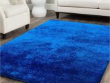 5 X 7 Blue Rug Amazing Rugs Fuzzy Shaggy 5 X 7 Frieze Electro Blue Indoor solid area Rug