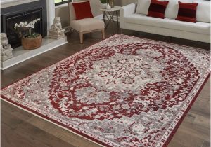 5 X 7 Red area Rug Gertmenian asteria 5 X 7 Red Indoor Medallion area Rug In the Rugs …
